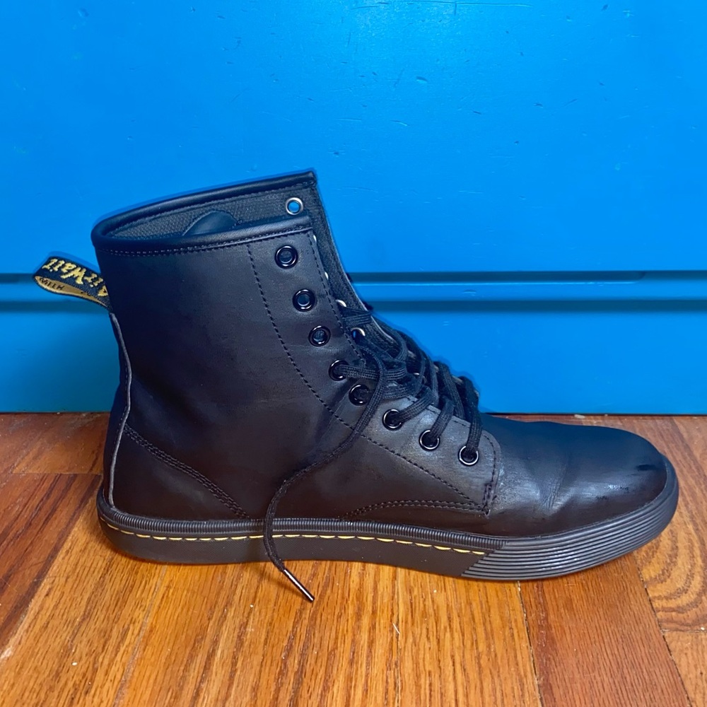 Dr Martens “Sheridan” High Top Boot. Black Matte Synthetic Material. Size W 10. - Picture 6 of 16